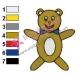 Ragdoll Teddy Bears Embroidery Design